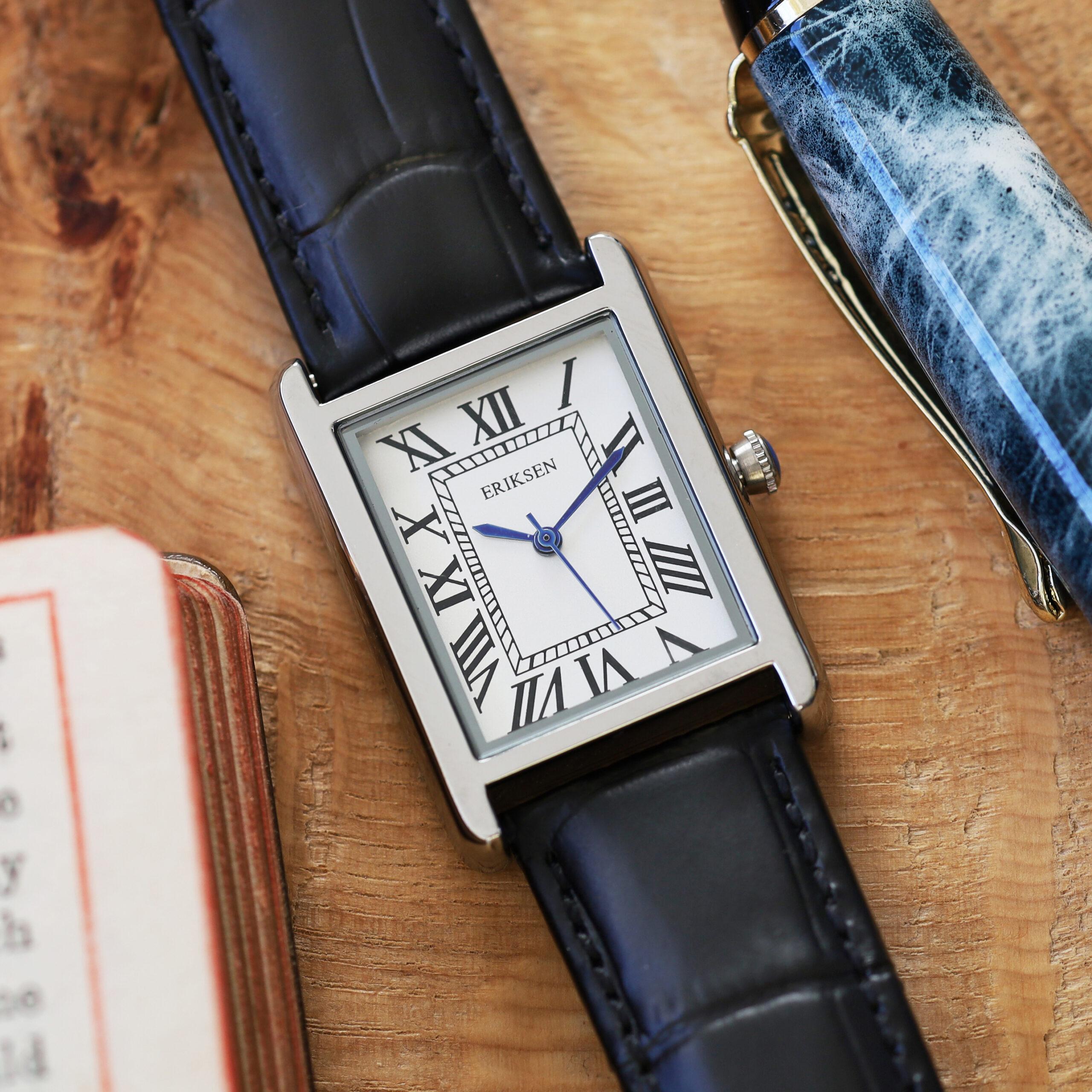 Ladies Chatsworth Silver – Black Strap 