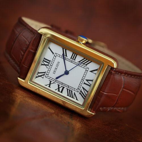 Ladies Chatsworth Gold Watch– Brown Strap