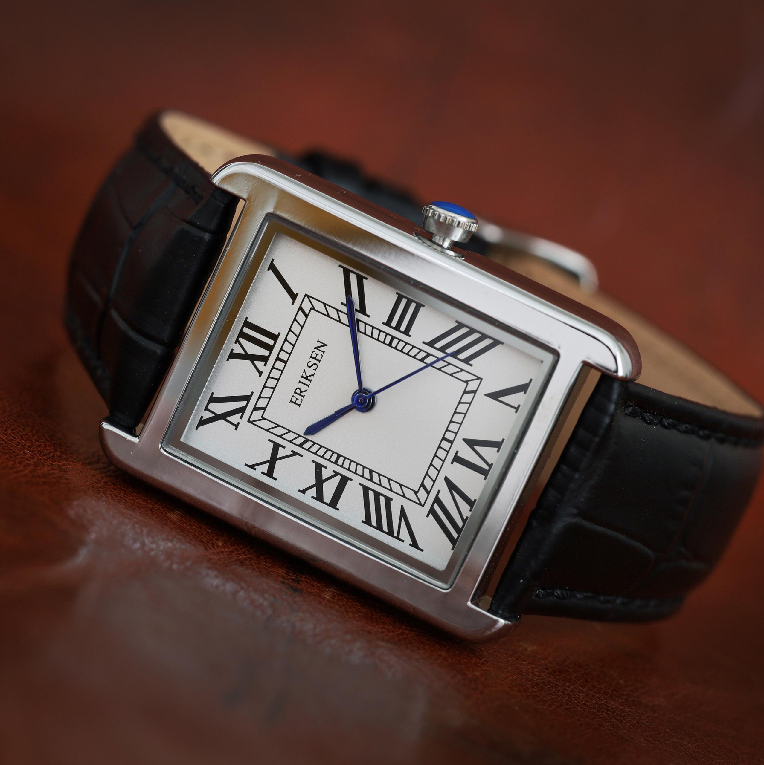 Man's Chatsworth Silver – Black Strap 